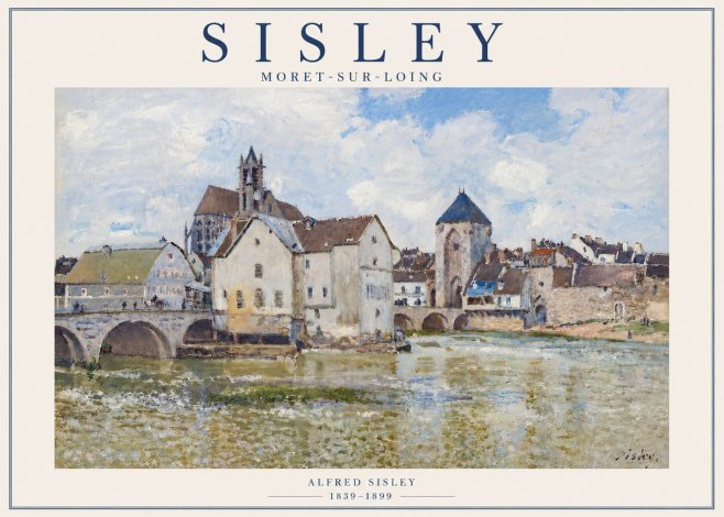 Sisley Moret-sur-loing No6 - Poster
