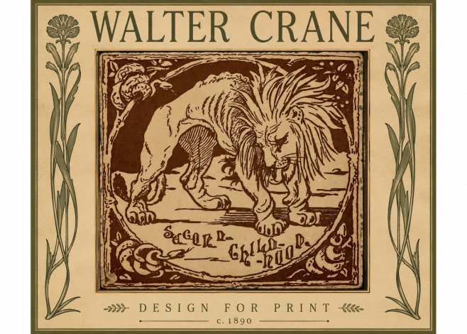 Walter Crane Sacred Childhood No5 - Poster