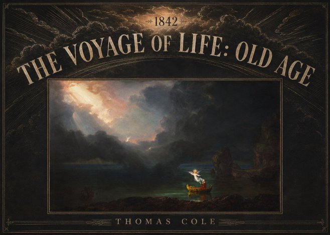 Thomas Cole The Voyage of Life: Old Age III No5 - Poster