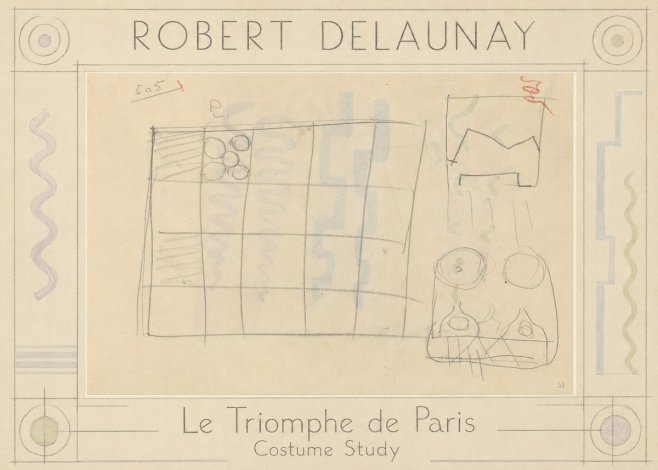 Robert Delaunay Le Triomphe De Paris - Costume Study No1 - Poster
