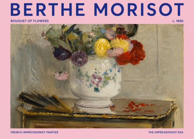 Berthe Morisot Bouquet of Flowers No2 - Poster