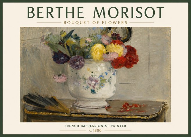 Berthe Morisot Bouquet of Flowers No3 - Poster