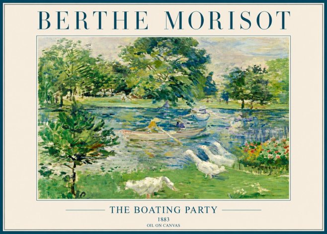 Berthe Morisot The Boating Party No4 - Poster