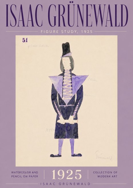 Isaac Grünewald Figure Study, 1925 No5 - Poster
