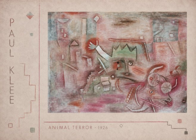 Paul Klee Animal Terror No2 - Poster