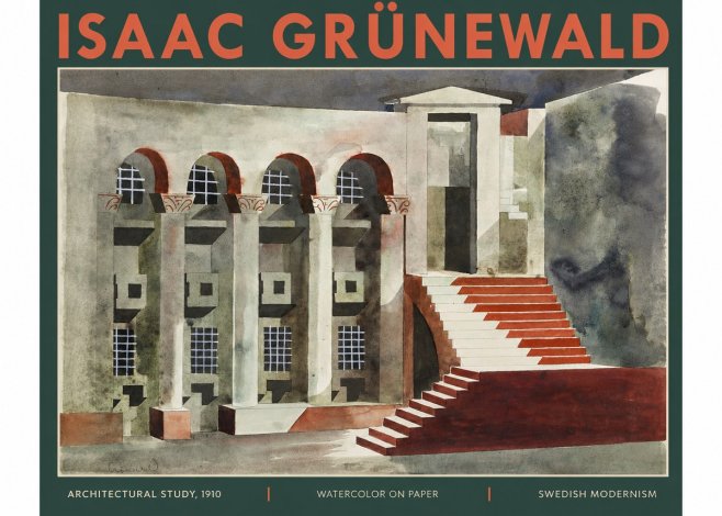 Isaac Grünewald Architectural Study, 1910 No2 - Poster