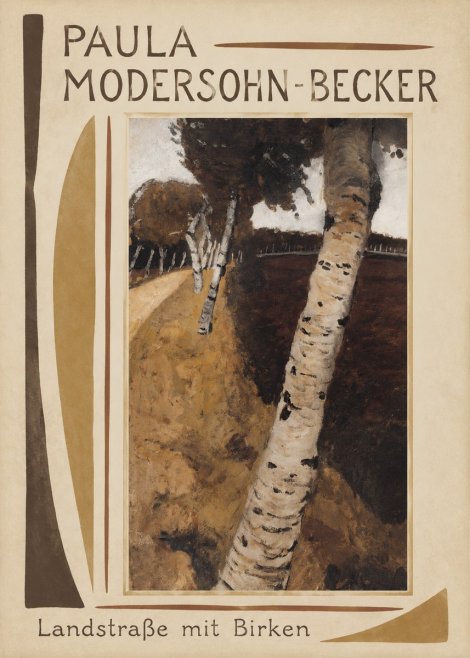 Paula Modersohn-Becker Landstraße Mit Birken No1 - Poster
