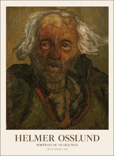 Helmer Osslund Portrait of an Old Man No1 - Poster