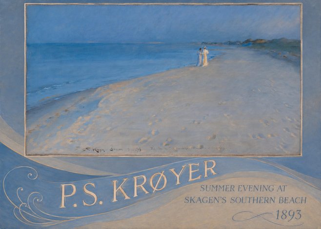 P.S. Krøyer Summer Evening at Skagen's Southern Beach No4 - Poster