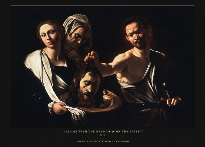 Michelangelo Merisi da Caravaggio Salome with the Head of John the Baptist No5 - Poster