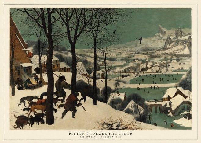Pieter Bruegel The Hunters in the Snow I No5 - Poster