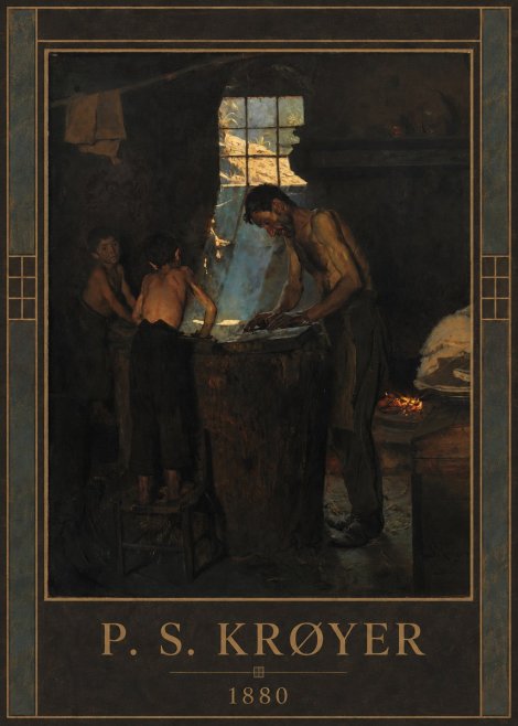P.S. Krøyer A Forge No1 - Poster