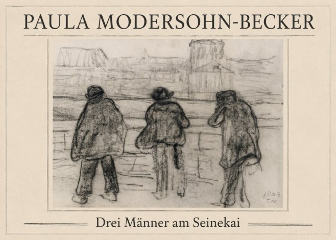 Paula Modersohn-Becker Drei Männer Am Seinekai No1 - Poster