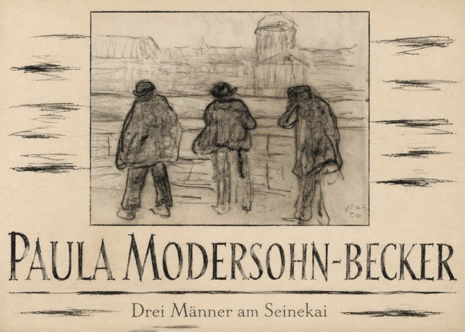 Paula Modersohn-Becker Drei Männer Am Seinekai No4 - Poster