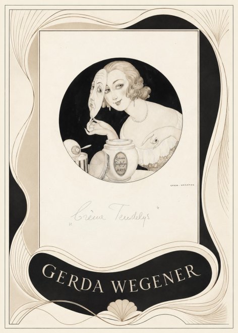 Gerda Wegener Crème Teindelys I No3 - Poster