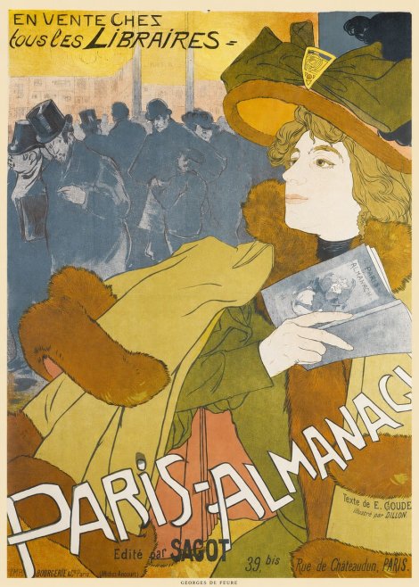 Georges de Feure Paris-almanach I No6 - Poster