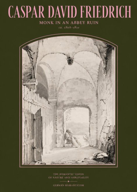 Caspar David Friedrich Monk in an Abbey Ruin No2 - Poster