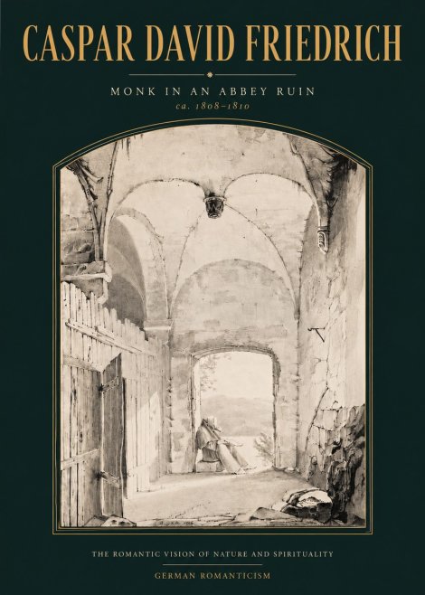 Caspar David Friedrich Monk in an Abbey Ruin No4 - Poster
