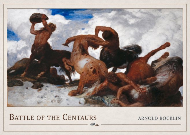 Arnold Böcklin Battle of the Centaurs No4 - Poster