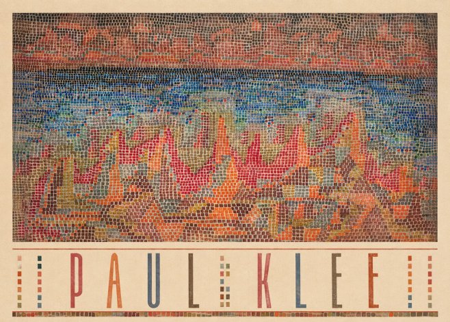 Paul Klee Abstract Gridded Composition No3 - Poster