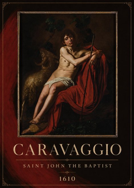 Michelangelo Merisi da Caravaggio Saint John the Baptist III No2 - Poster