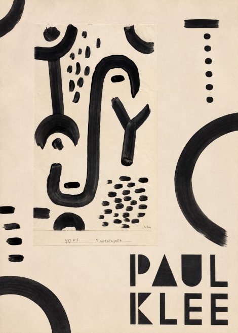 Paul Klee Face of the Goddess No5 - Poster