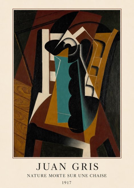 Juan Gris Nature Morte Sur Une Chaise No3 - Poster