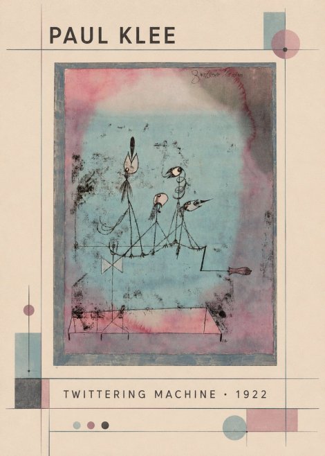 Paul Klee Twittering Machine No4 - Poster