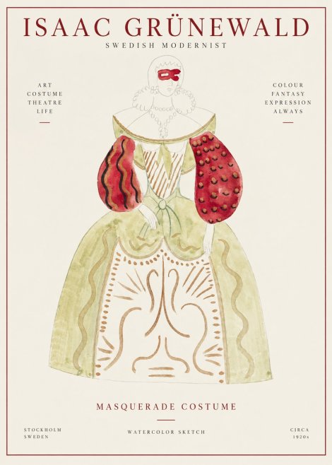 Isaac Grünewald Masquerade Costume No1 - Poster