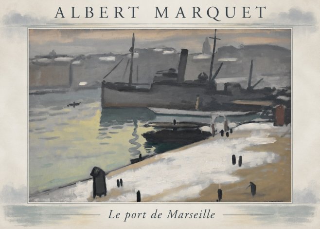 Albert Marquet Le Port De Marseille II No4 - Poster
