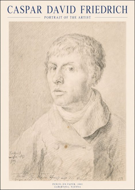 Caspar David Friedrich Portrait of the Artist No1 - Poster