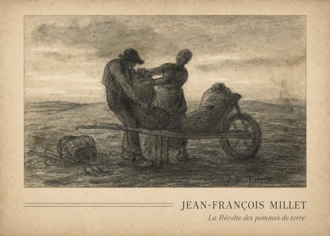 Jean-François Millet La Récolte Des Pommes De Terre No3 - Poster