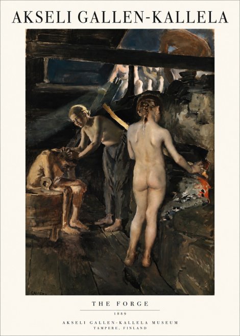 Akseli Gallen-Kallela The Forge No1 - Poster