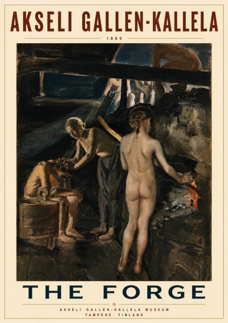 Akseli Gallen-Kallela The Forge No6 - Poster