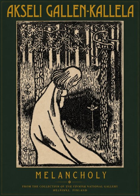 Akseli Gallen-Kallela Melancholy No2 - Poster