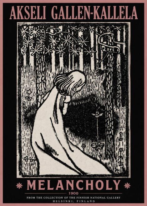 Akseli Gallen-Kallela Melancholy No4 - Poster