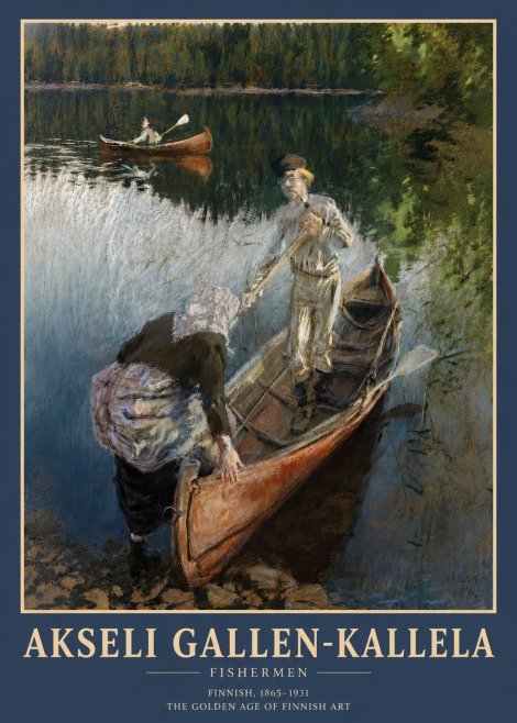 Akseli Gallen-Kallela Fishermen No3 - Poster