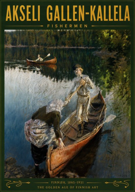 Akseli Gallen-Kallela Fishermen No5 - Poster