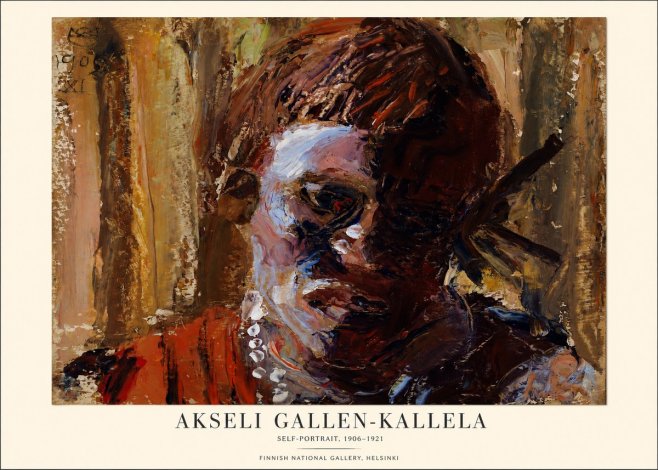 Akseli Gallen-Kallela Self-portrait, 1906-1921 No1 - Poster