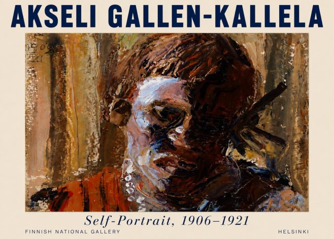 Akseli Gallen-Kallela Self-portrait, 1906-1921 No4 - Poster