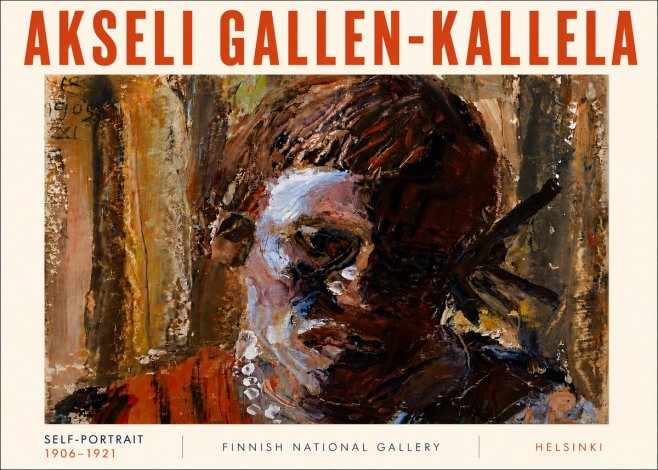 Akseli Gallen-Kallela Self-portrait, 1906-1921 No6 - Poster