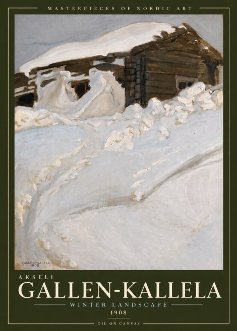 Akseli Gallen-Kallela Winter Landscape II No5 - Poster