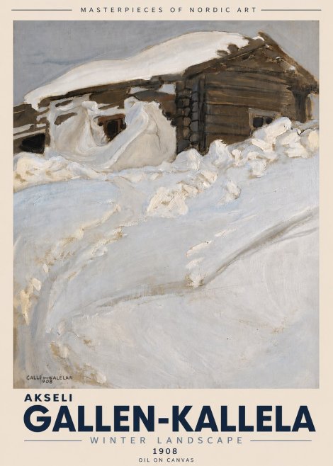 Akseli Gallen-Kallela Winter Landscape II No6 - Poster