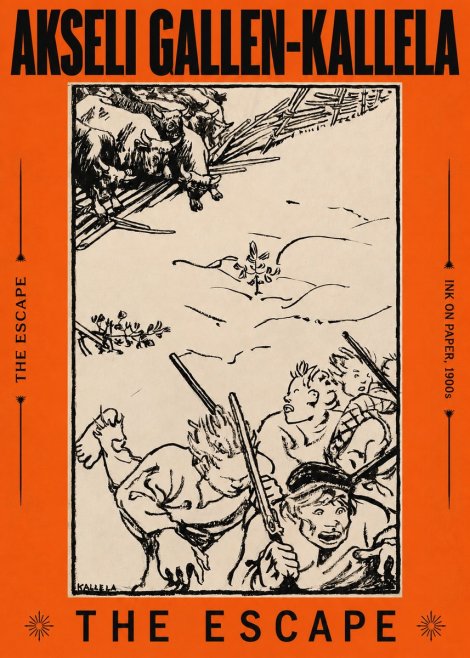 Akseli Gallen-Kallela The Escape No2 - Poster