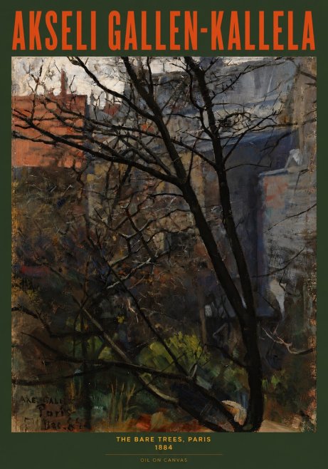 Akseli Gallen-Kallela The Bare Trees, Paris No3 - Poster