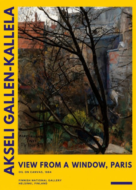 Akseli Gallen-Kallela The Bare Trees, Paris No5 - Poster