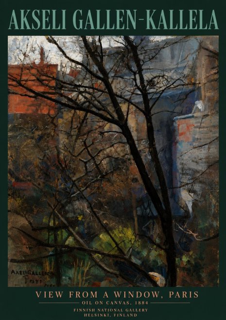 Akseli Gallen-Kallela The Bare Trees, Paris No6 - Poster