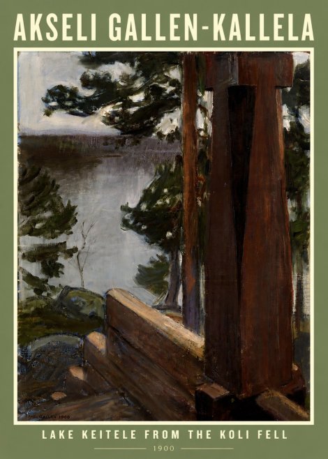 Akseli Gallen-Kallela Lake Keitele from the Koli Fell No3 - Poster