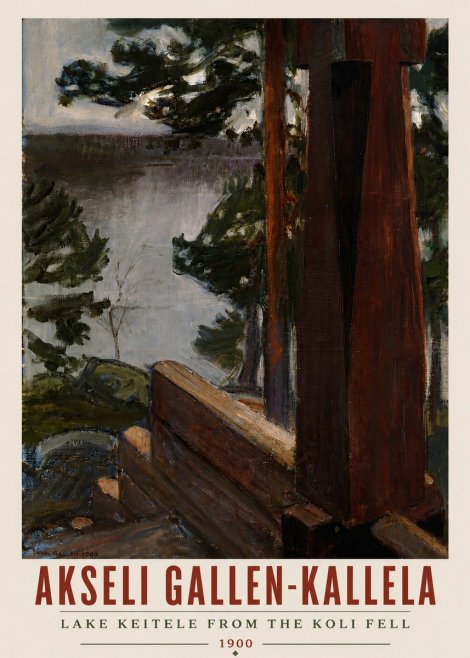 Akseli Gallen-Kallela Lake Keitele from the Koli Fell No4 - Poster