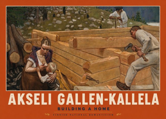 Akseli Gallen-Kallela Building a Home No2 - Poster